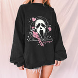 Halloween No You Hang Up Printed Casual Sweatshirt