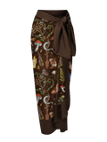 Dark Brown Magical Witch Vibe Beach Sarong