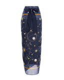 Starry Sky Printed Beach Sarong