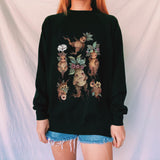 Botanical Beasts  Printed Casual Sweatshirt